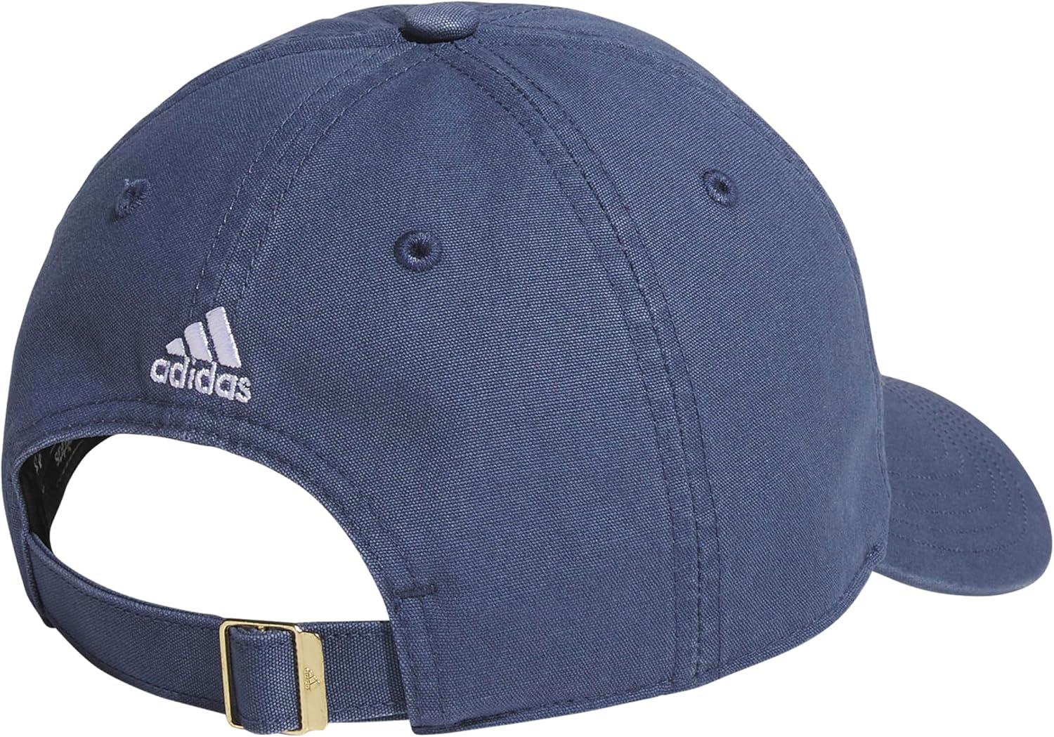 imageAdidas Womens Saturday Baseball Cap Adjustable Cotton Hat Athletic Relaxed FitPreloved Ink BlueWhiteBright Red20Graphic