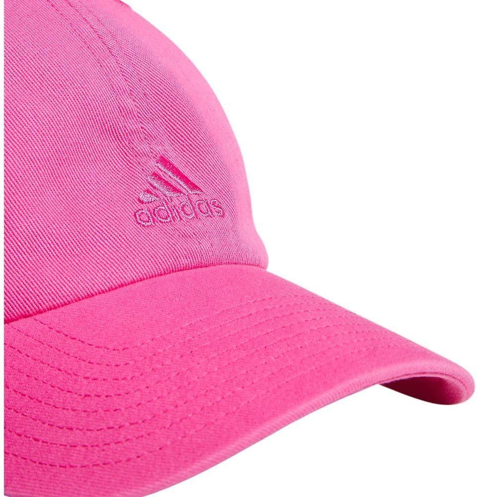 imageAdidas Womens Saturday Baseball Cap Adjustable Cotton Hat Athletic Relaxed FitPulse Magenta Pink