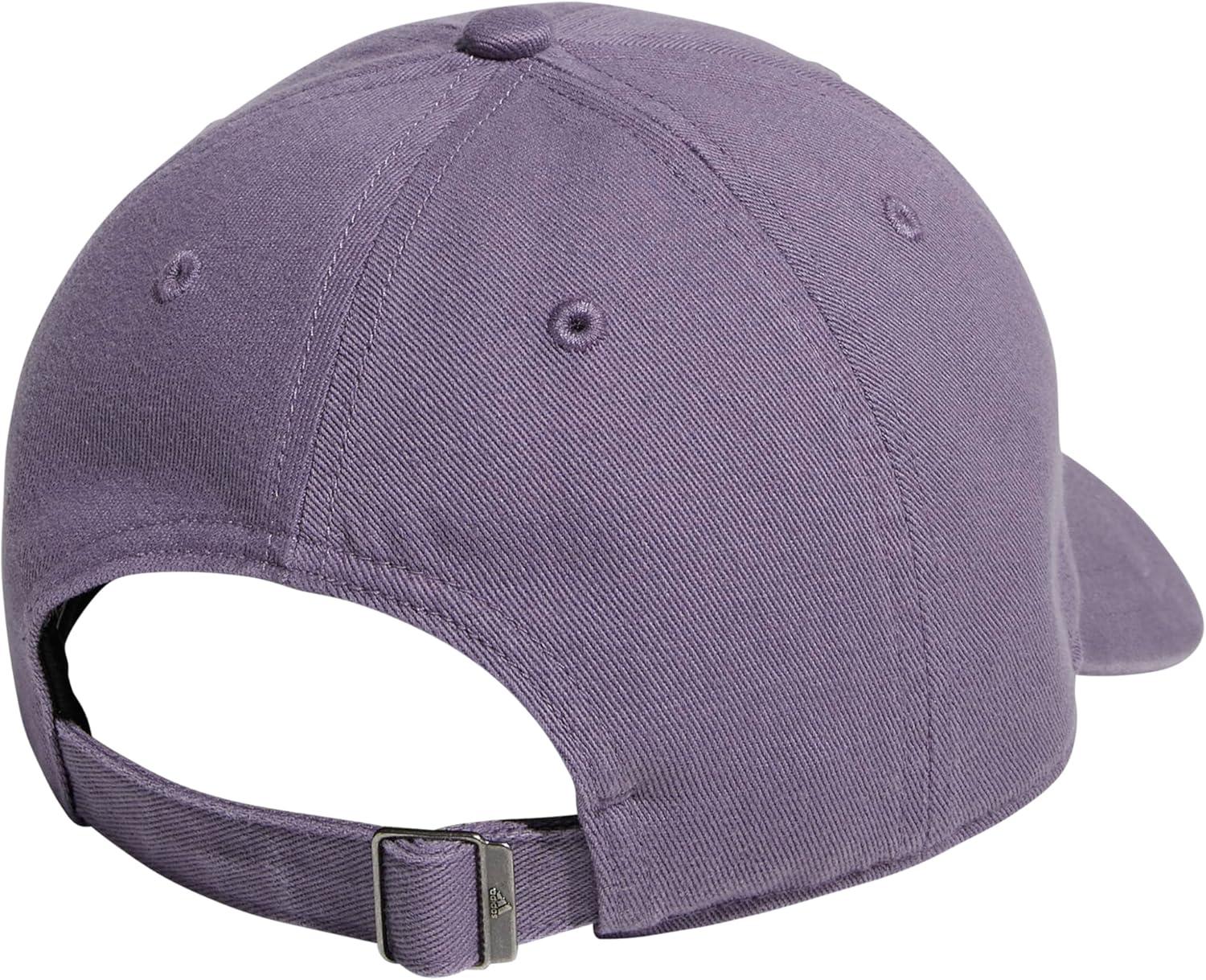 imageAdidas Womens Saturday Baseball Cap Adjustable Cotton Hat Athletic Relaxed FitShadow VioletGrey20