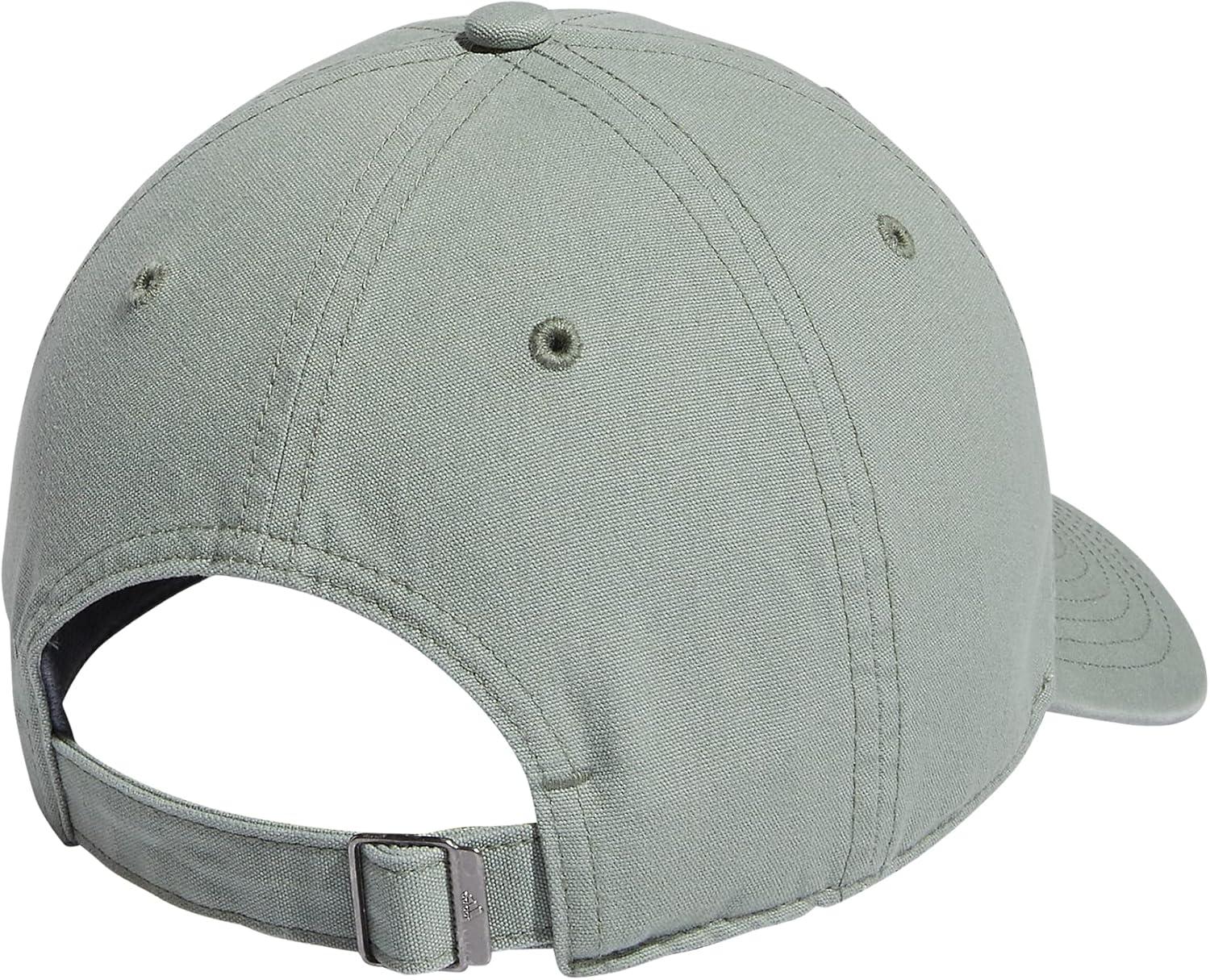 imageAdidas Womens Saturday Baseball Cap Adjustable Cotton Hat Athletic Relaxed FitSilver GreenWhiteLinen Green Tech Emerald