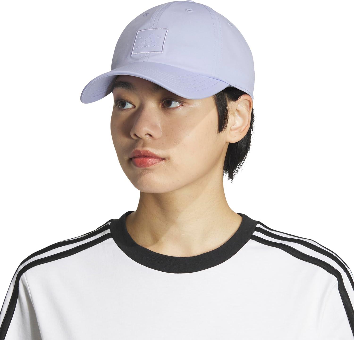 imageAdidas Womens Saturday Baseball Cap Adjustable Cotton Hat Athletic Relaxed FitViolet Tone PurpleWhite30Fashion