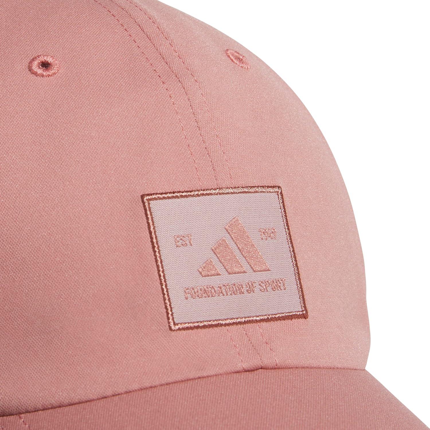 imageAdidas Womens Saturday Baseball Cap Adjustable Cotton Hat Athletic Relaxed FitWarm Clay PinkWhite
