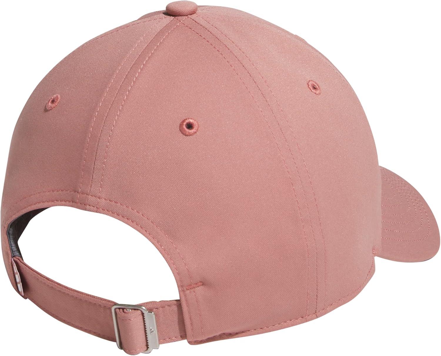 imageAdidas Womens Saturday Baseball Cap Adjustable Cotton Hat Athletic Relaxed FitWarm Clay PinkWhite