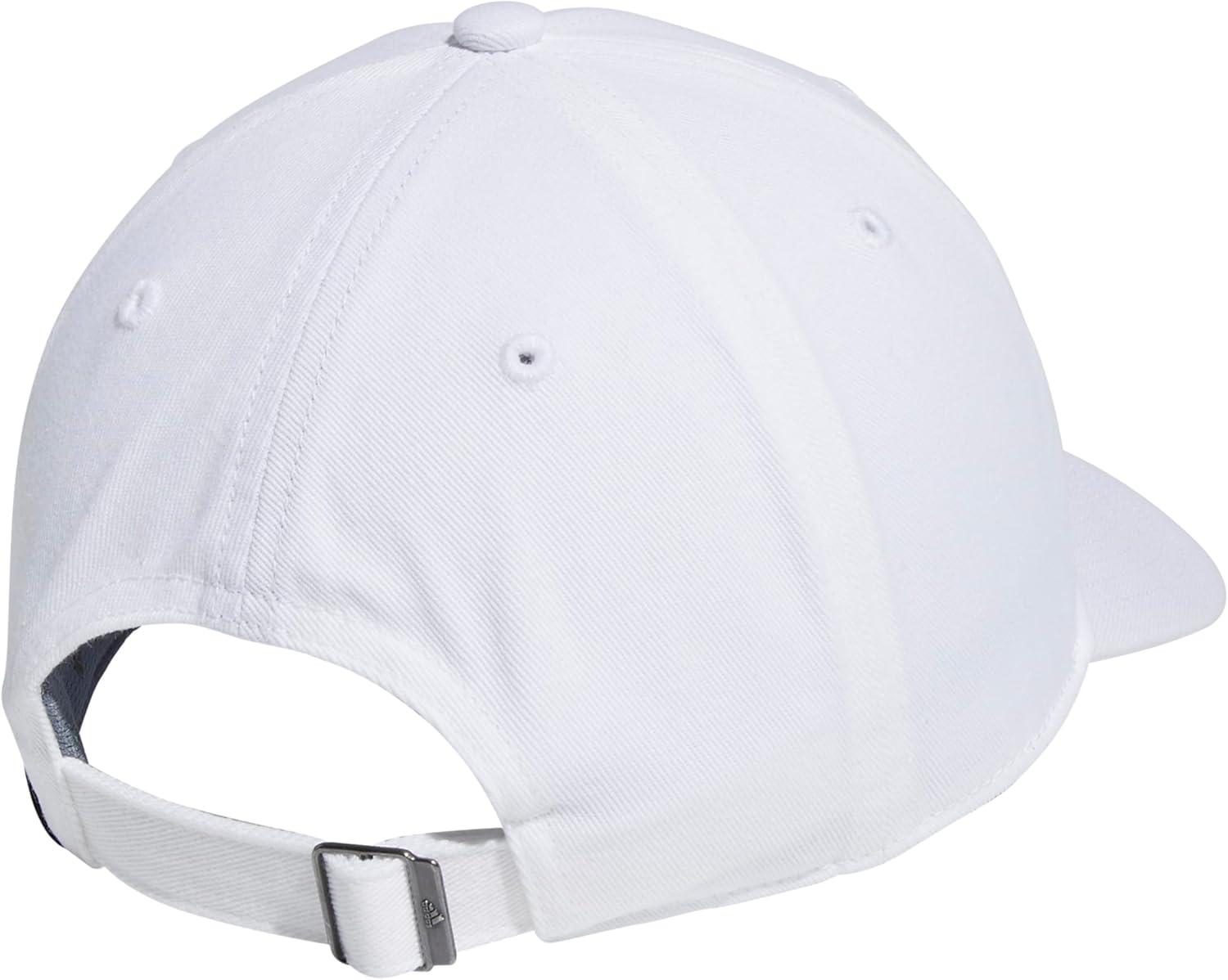 imageAdidas Womens Saturday Baseball Cap Adjustable Cotton Hat Athletic Relaxed FitWhiteBlack