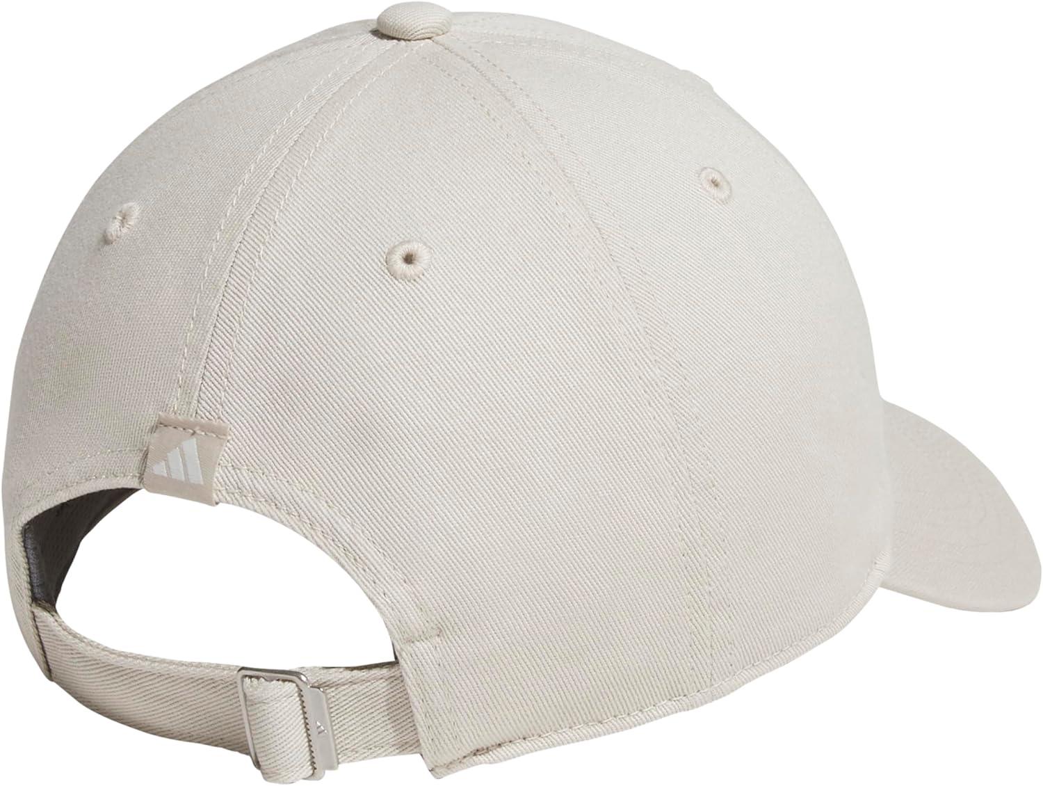 imageAdidas Womens Saturday Baseball Cap Adjustable Cotton Hat Athletic Relaxed FitWonder Alumina GreyOff White
