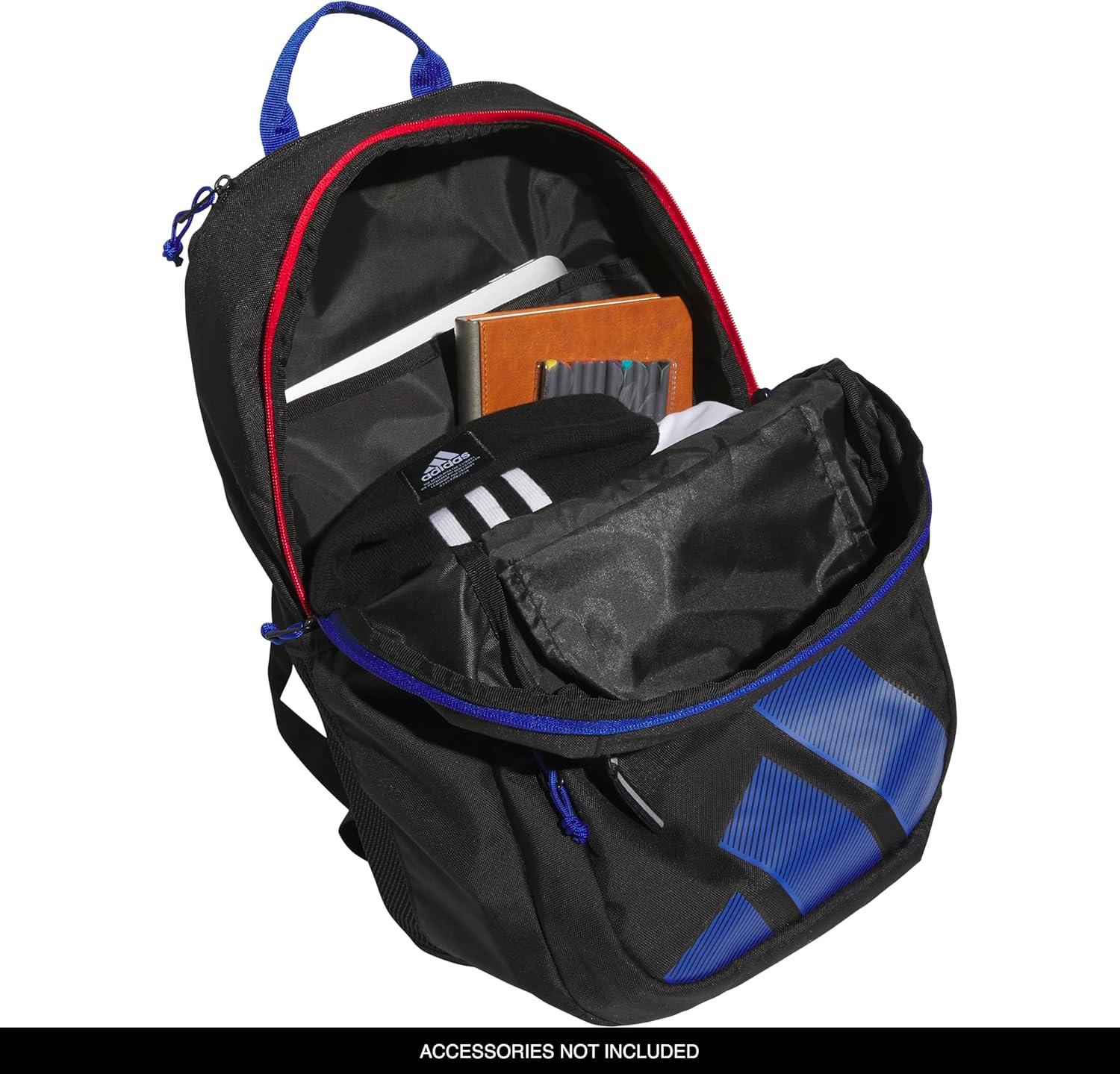 imageMidway Small Backpack for women and men durable laptop bagBlackBetter ScarletTeam Royal Blue