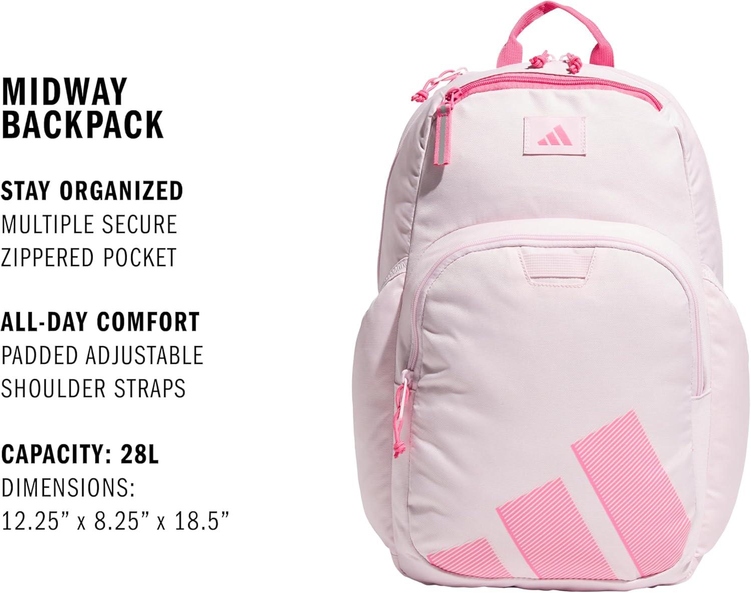 imageMidway Small Backpack for women and men durable laptop bagClear PinkPink Fusion