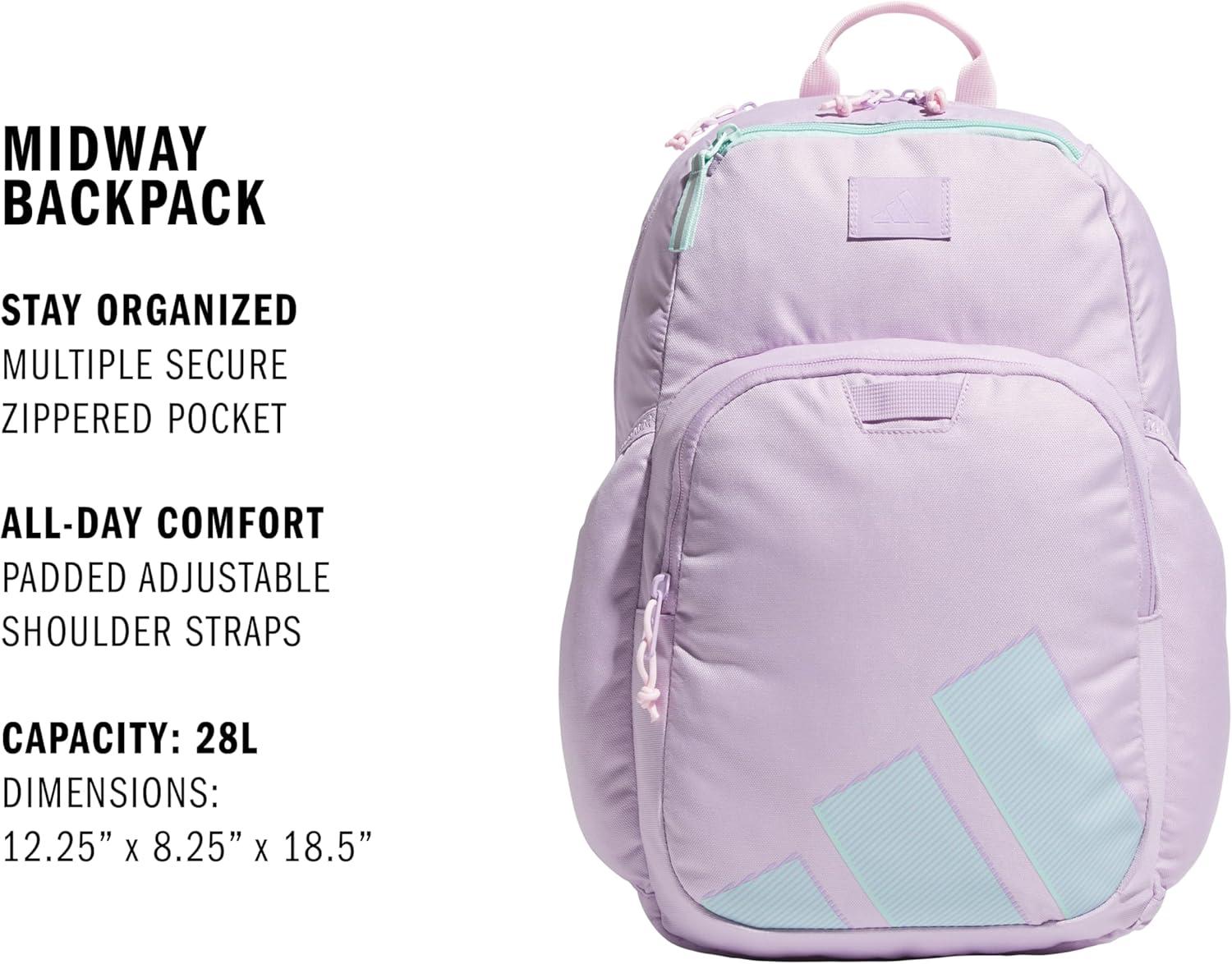 imageMidway Small Backpack for women and men durable laptop bagPowder Plum PurpleClear PinkSemi Flash Aqua Blue