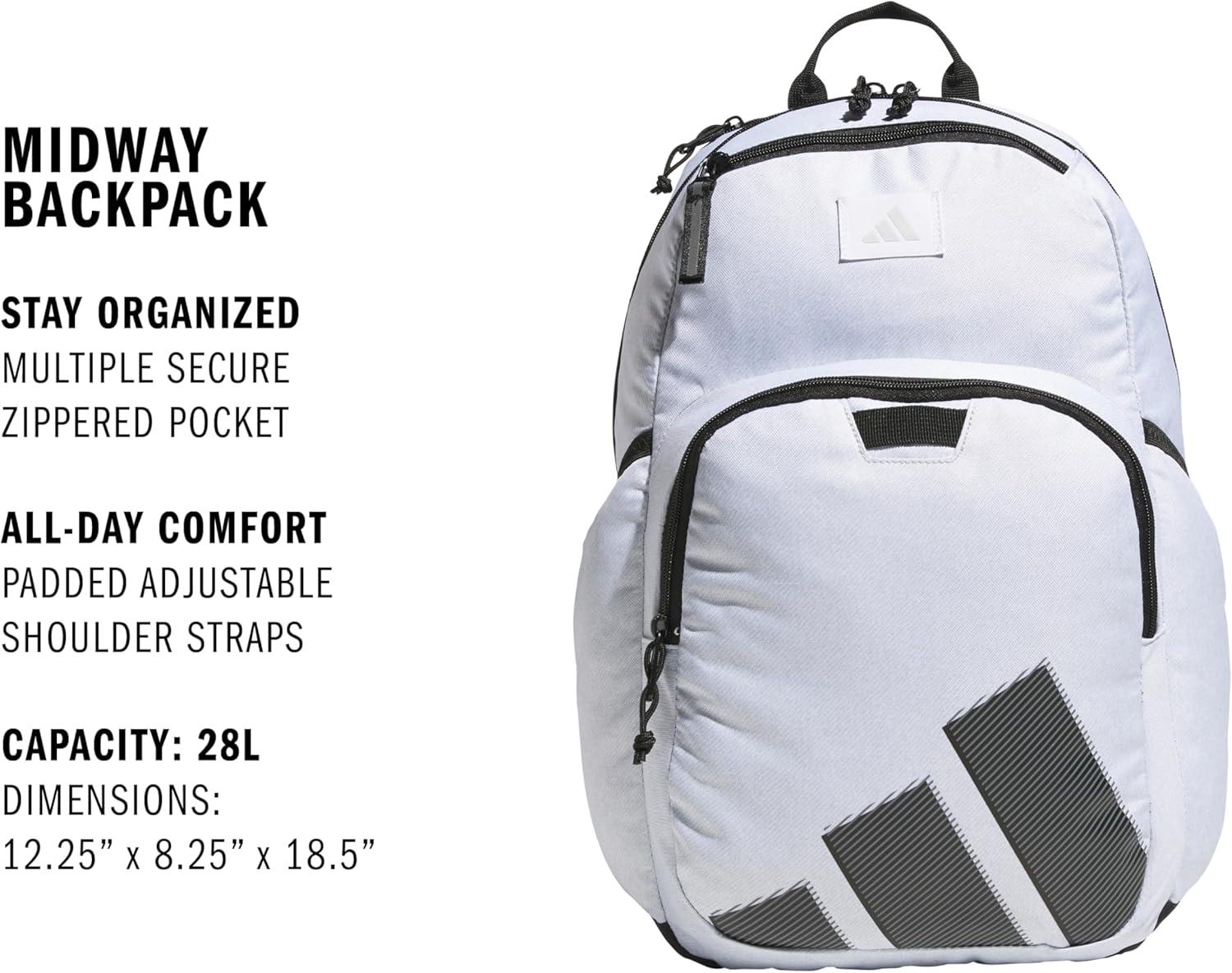 imageMidway Small Backpack for women and men durable laptop bagTwill WhiteBlack