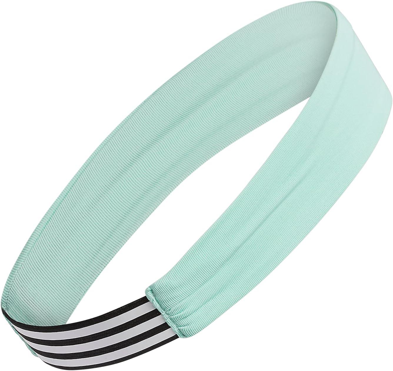 imageadidas Alphaskin Headband Performance Workout Ear ampamp Sweat BandClear MintBlack