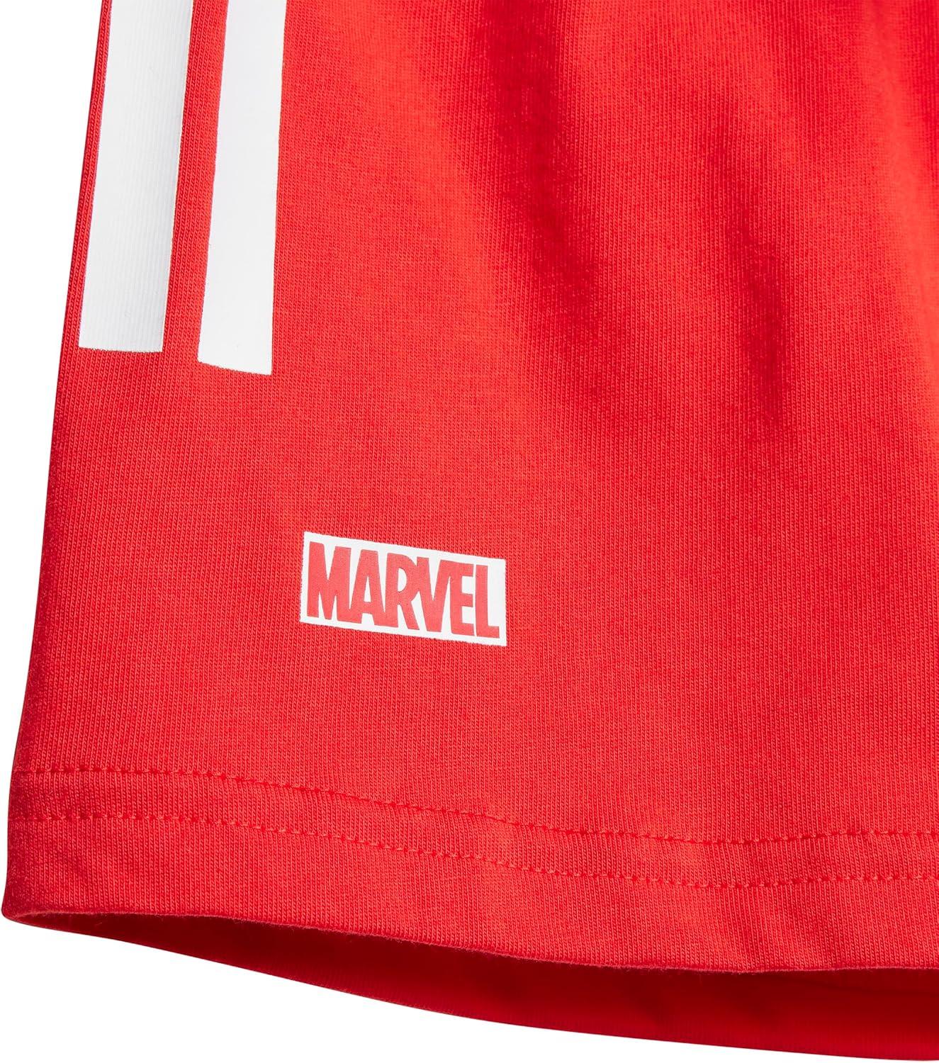 imageadidas Baby Girls Marvel SpiderMan TShirt SetWhiteGrey