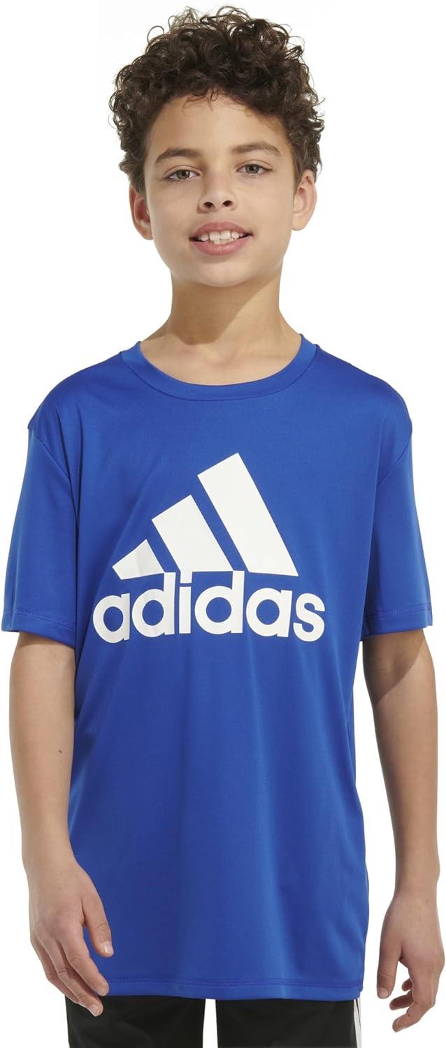 imageadidas Boys Stay Dry Climalite Short Sleeve TShirtTeam Royal Blue