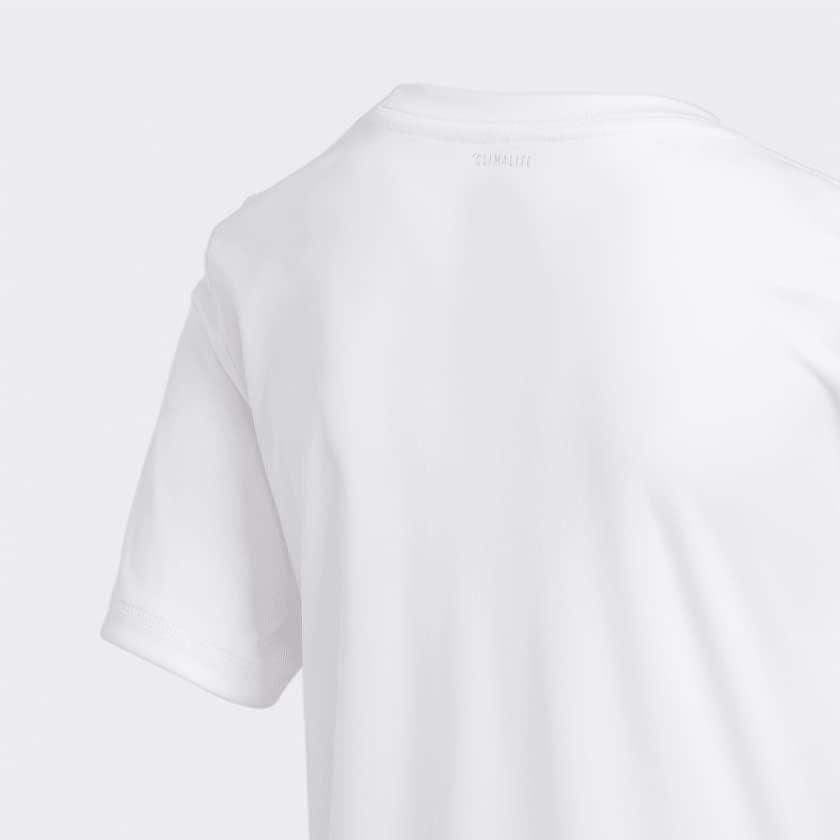 imageadidas Boys Stay Dry Climalite Short Sleeve TShirtWhite