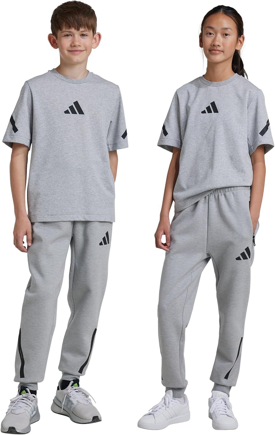 imageadidas Boys Zne PantsMedium Grey HeatherBlack