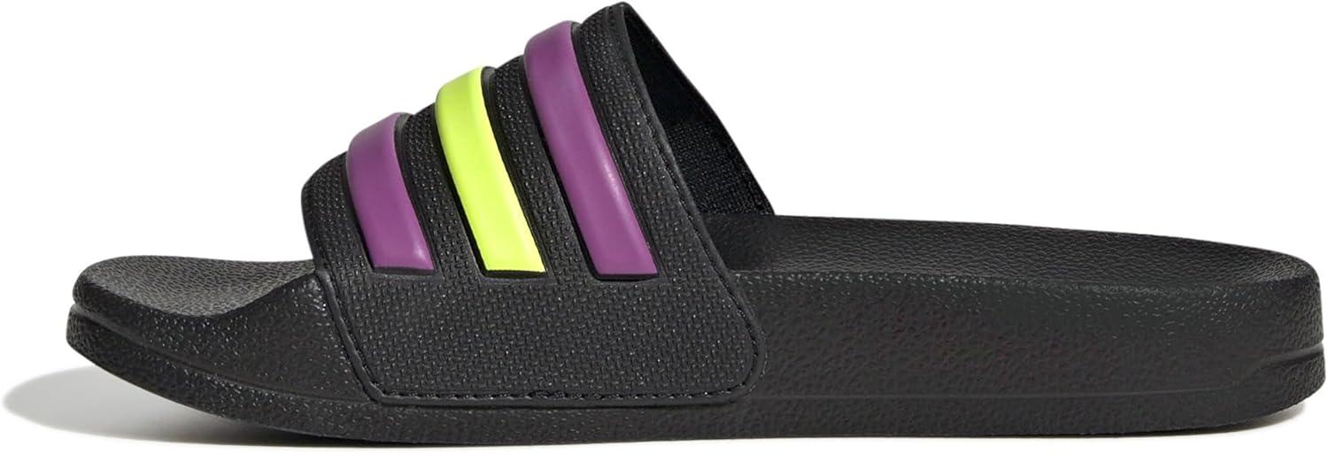 imageadidas Kids Adilette Shower SlideBlackFlash PinkSolar Yellow
