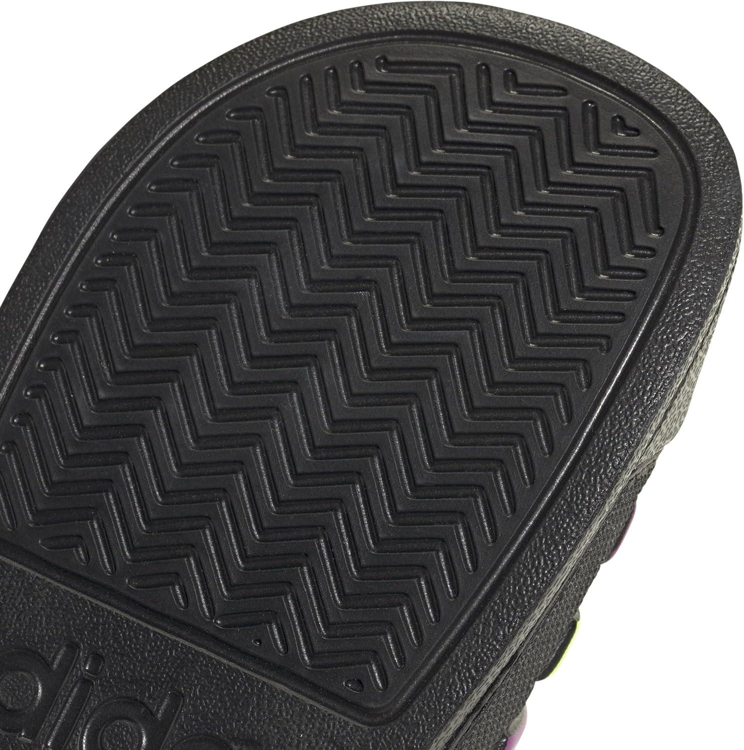 imageadidas Kids Adilette Shower SlideBlackFlash PinkSolar Yellow