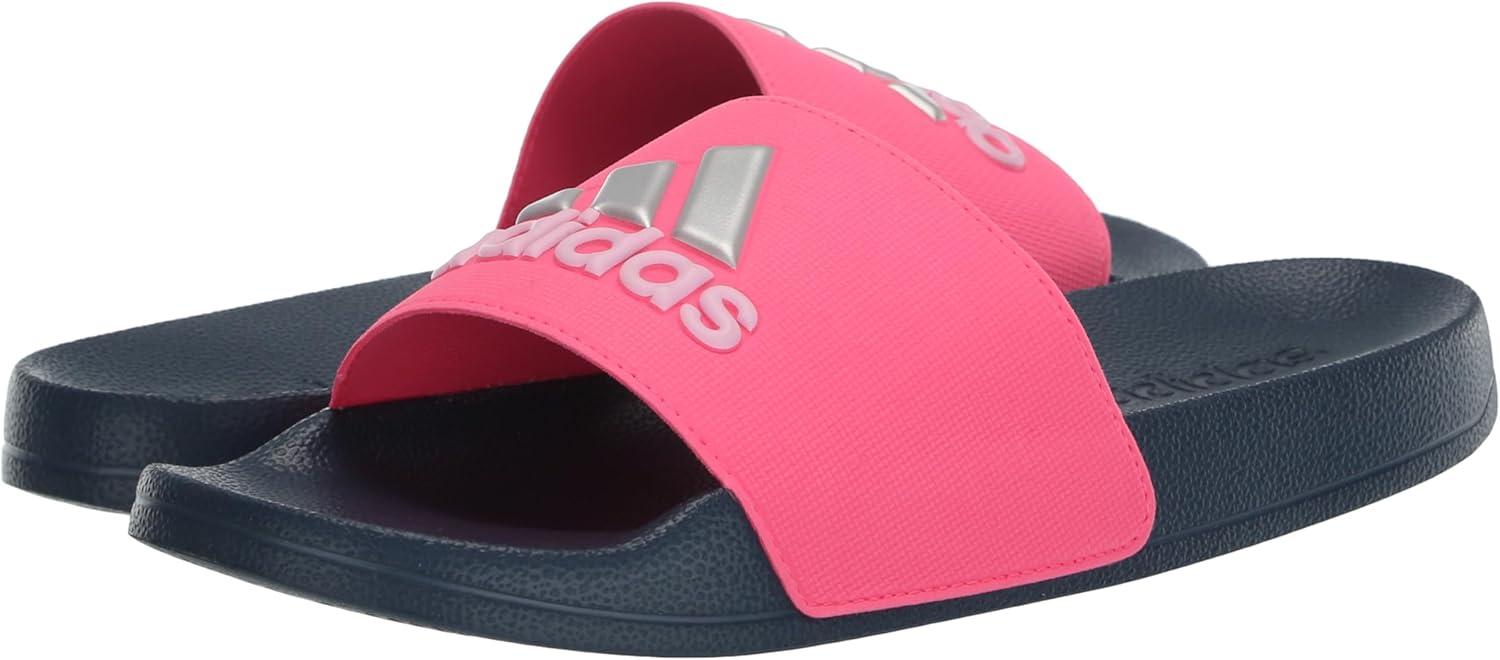 imageadidas Kids Adilette Shower SlideLucid PinkSilver MetallicPreloved Ink