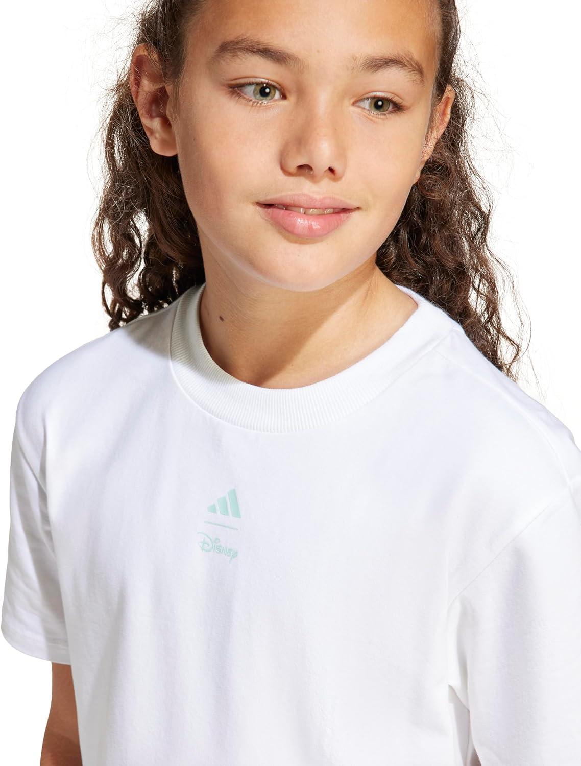 imageadidas Kids Disney Lilo and Stitch Graphic TShirtWhiteSemi Flash Aqua