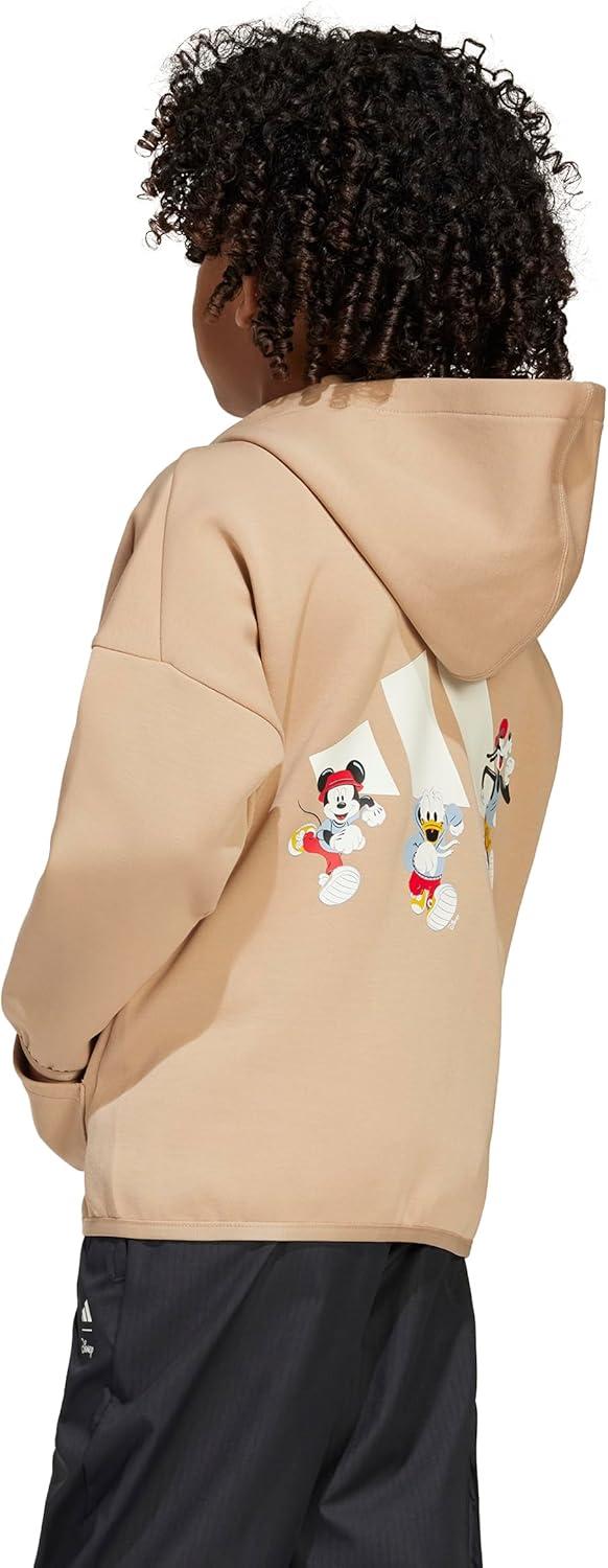 imageadidas Kids Disney Mickey Mouse Hooded Track TopWarm SandstoneOff White