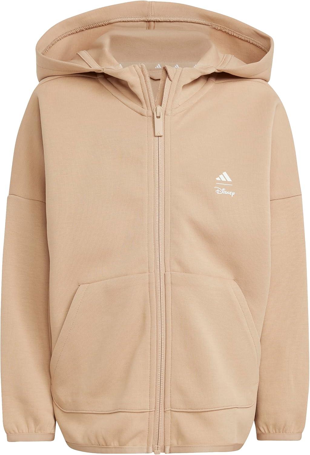 imageadidas Kids Disney Mickey Mouse Hooded Track TopWarm SandstoneOff White