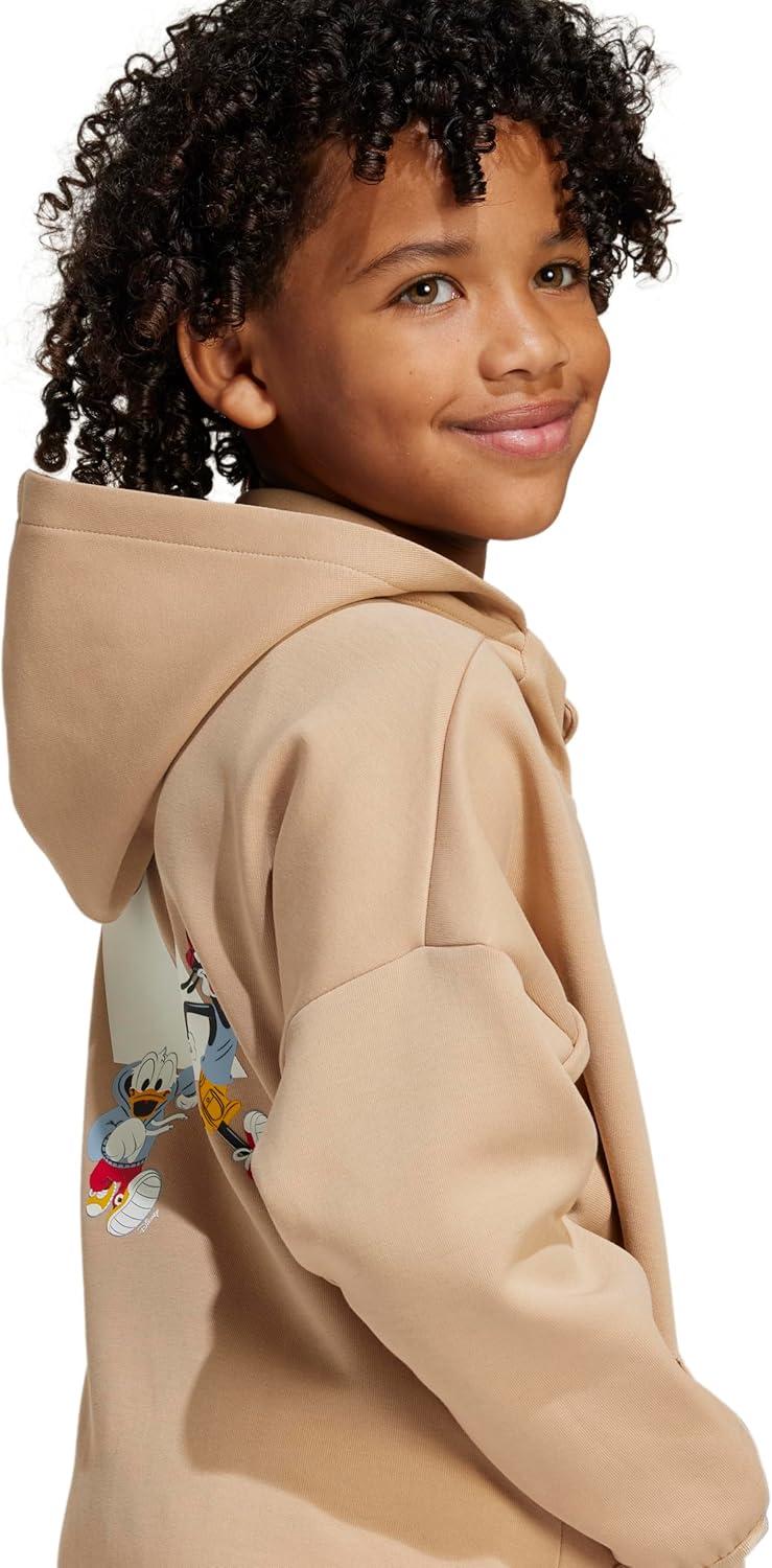 imageadidas Kids Disney Mickey Mouse Hooded Track TopWarm SandstoneOff White