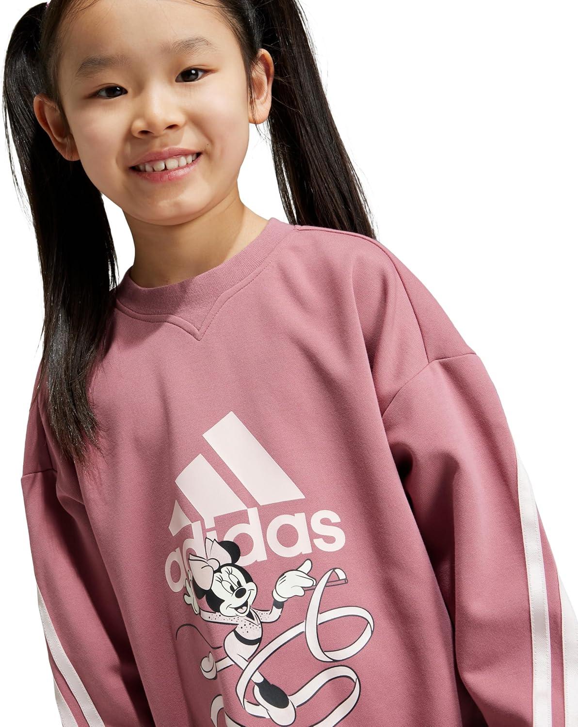 imageadidas Kids Disney Minnie and Daisy DressPreloved CrimsonSandy Pink MetSandy Pink