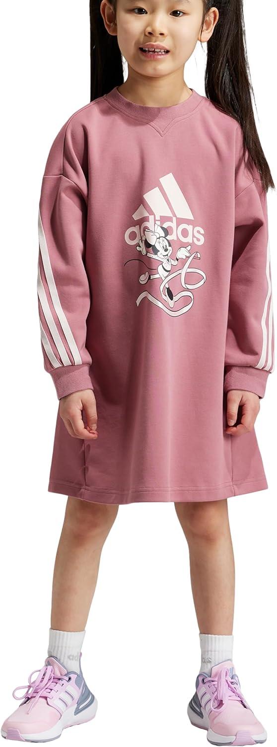 imageadidas Kids Disney Minnie and Daisy DressPreloved CrimsonSandy Pink MetSandy Pink