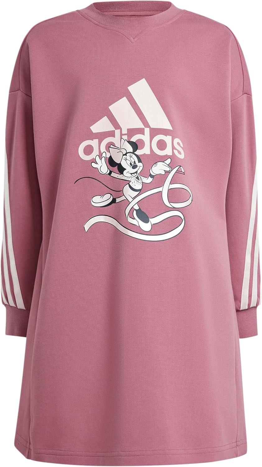 imageadidas Kids Disney Minnie and Daisy DressPreloved CrimsonSandy Pink MetSandy Pink
