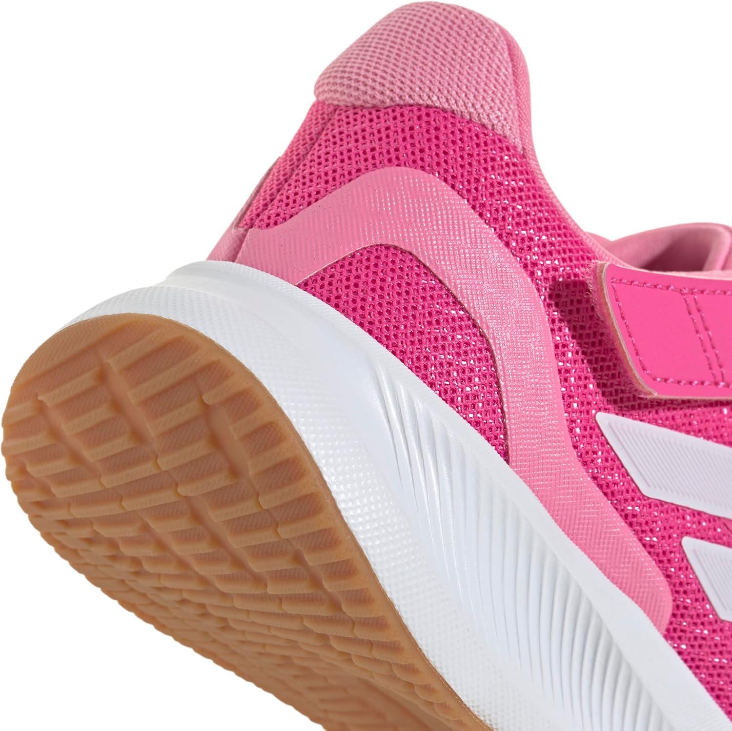 imageadidas Kids Run Falcon 5 Elastic Lace ampamp Strap ShoePulse MagentaWhiteBliss Pink