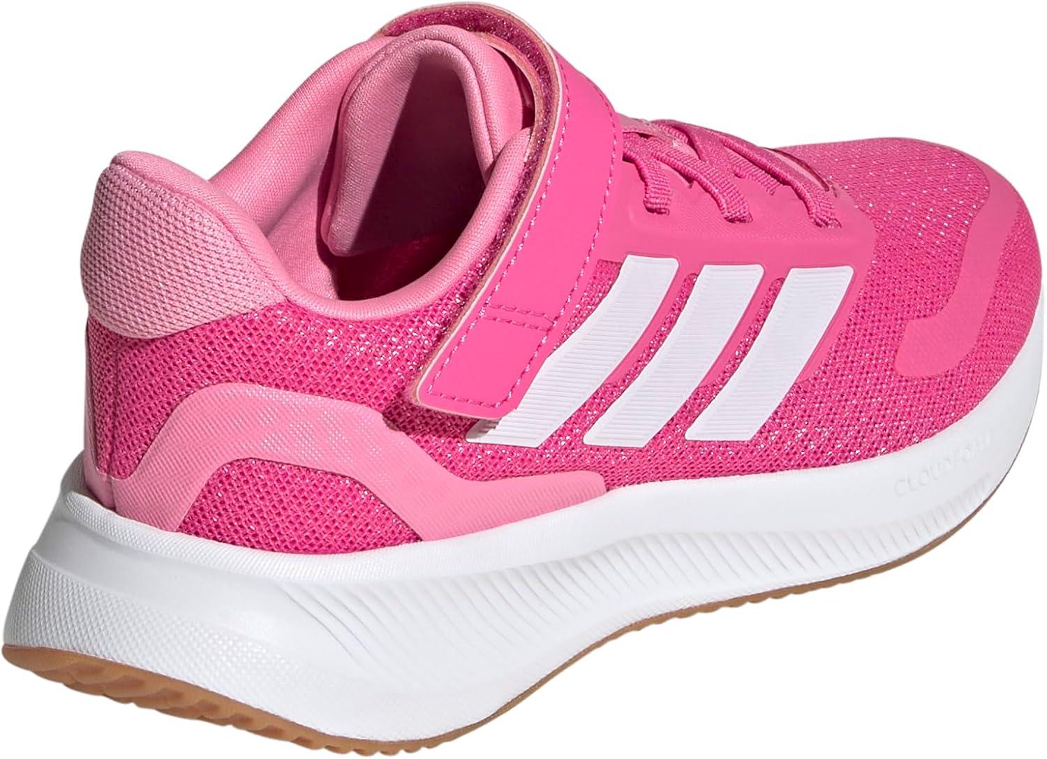 imageadidas Kids Run Falcon 5 Elastic Lace ampamp Strap ShoePulse MagentaWhiteBliss Pink