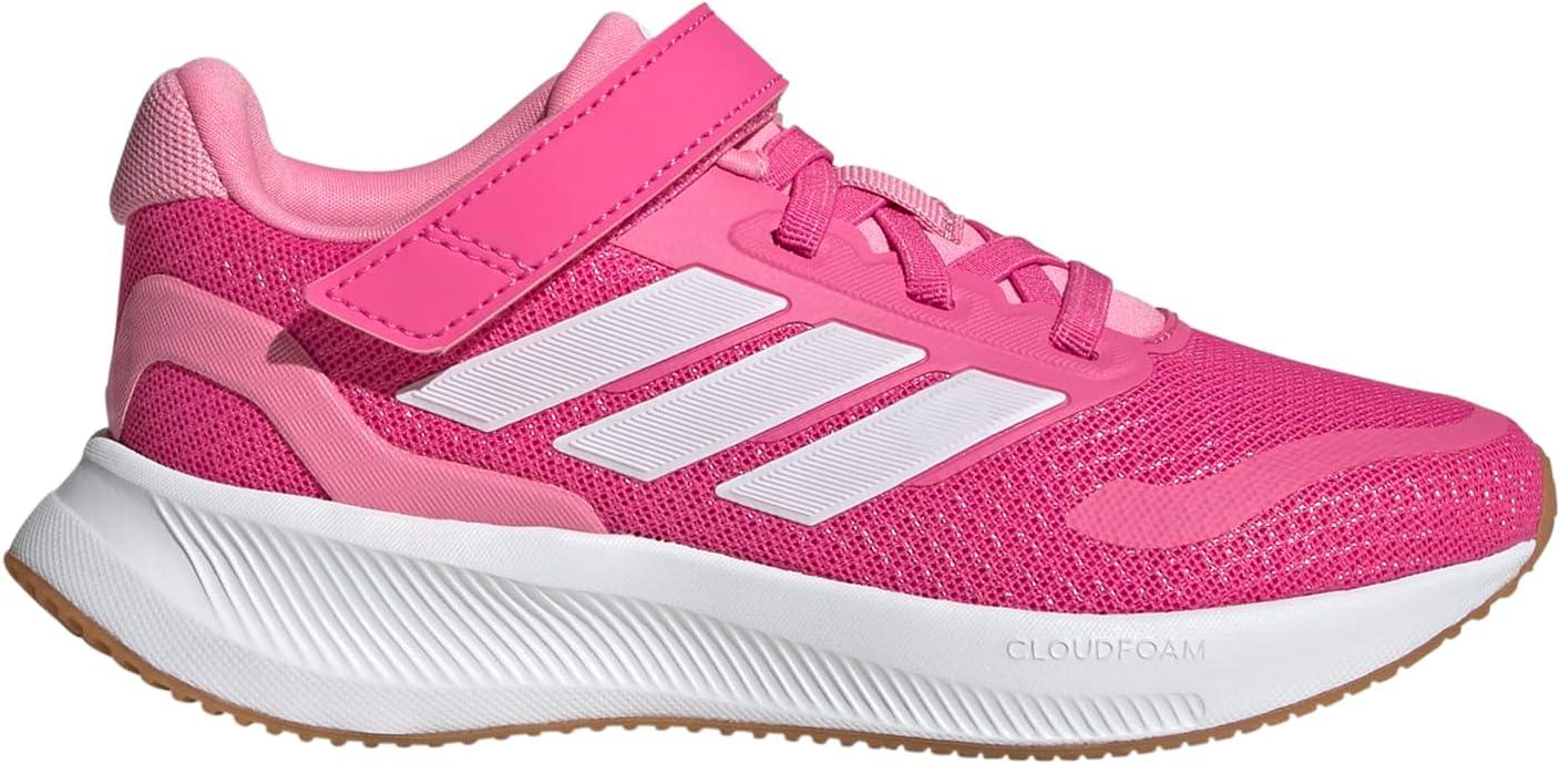 imageadidas Kids Run Falcon 5 Elastic Lace ampamp Strap ShoePulse MagentaWhiteBliss Pink