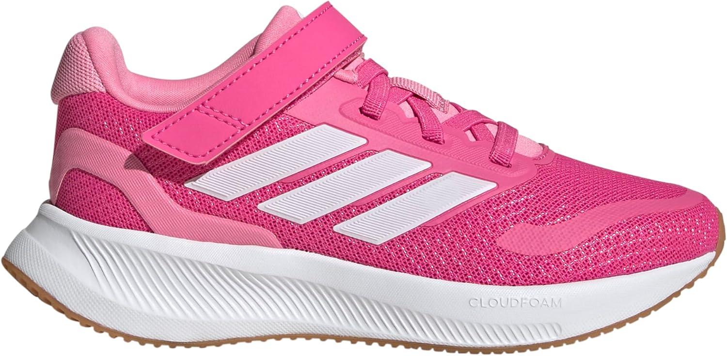 imageadidas Kids Run Falcon 5 Elastic Lace ampamp Strap ShoePulse MagentaWhiteBliss Pink