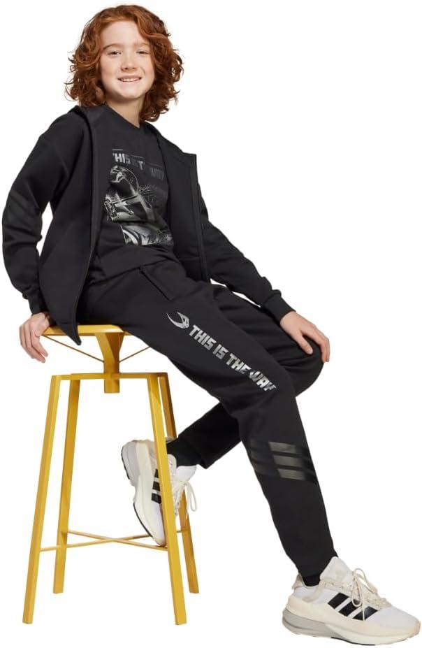 imageadidas Kids Star Wars Mandalorian Graphic TShirtBlackIron Metallic