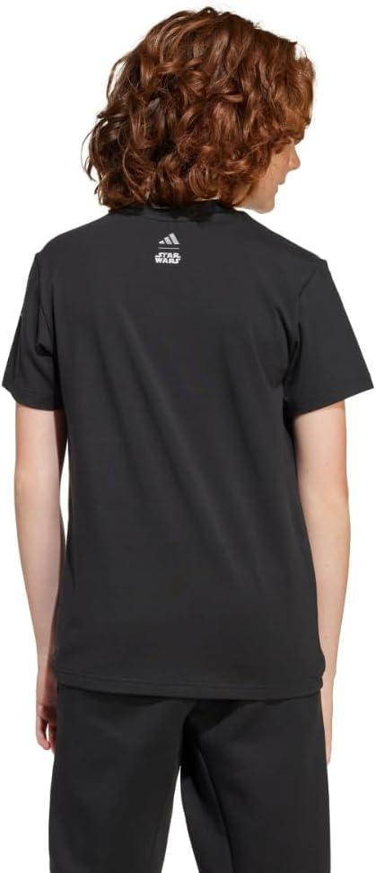 imageadidas Kids Star Wars Mandalorian Graphic TShirtBlackIron Metallic