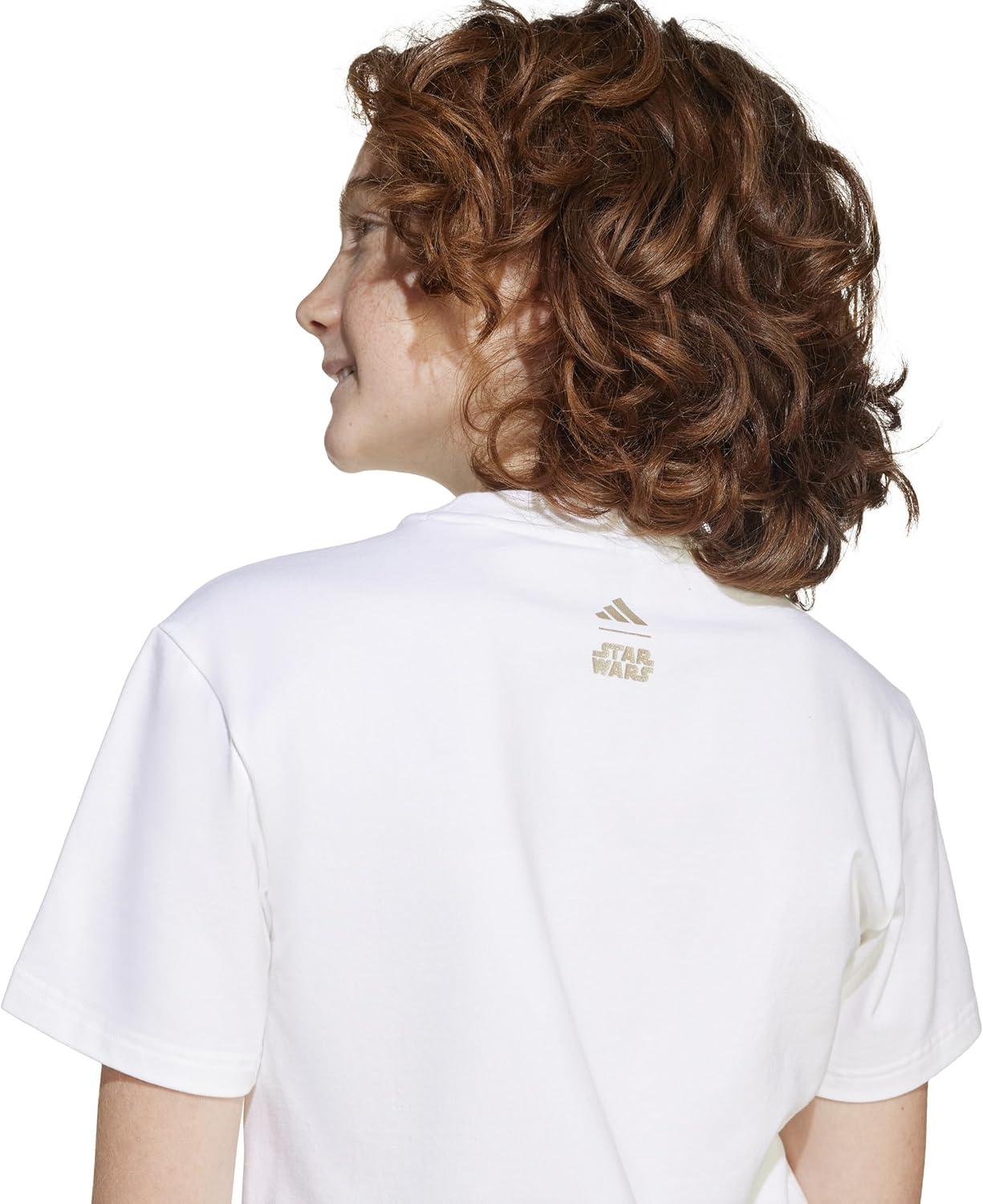 imageadidas Kids Star Wars Mandalorian Graphic TShirtWhiteCyber Metallic