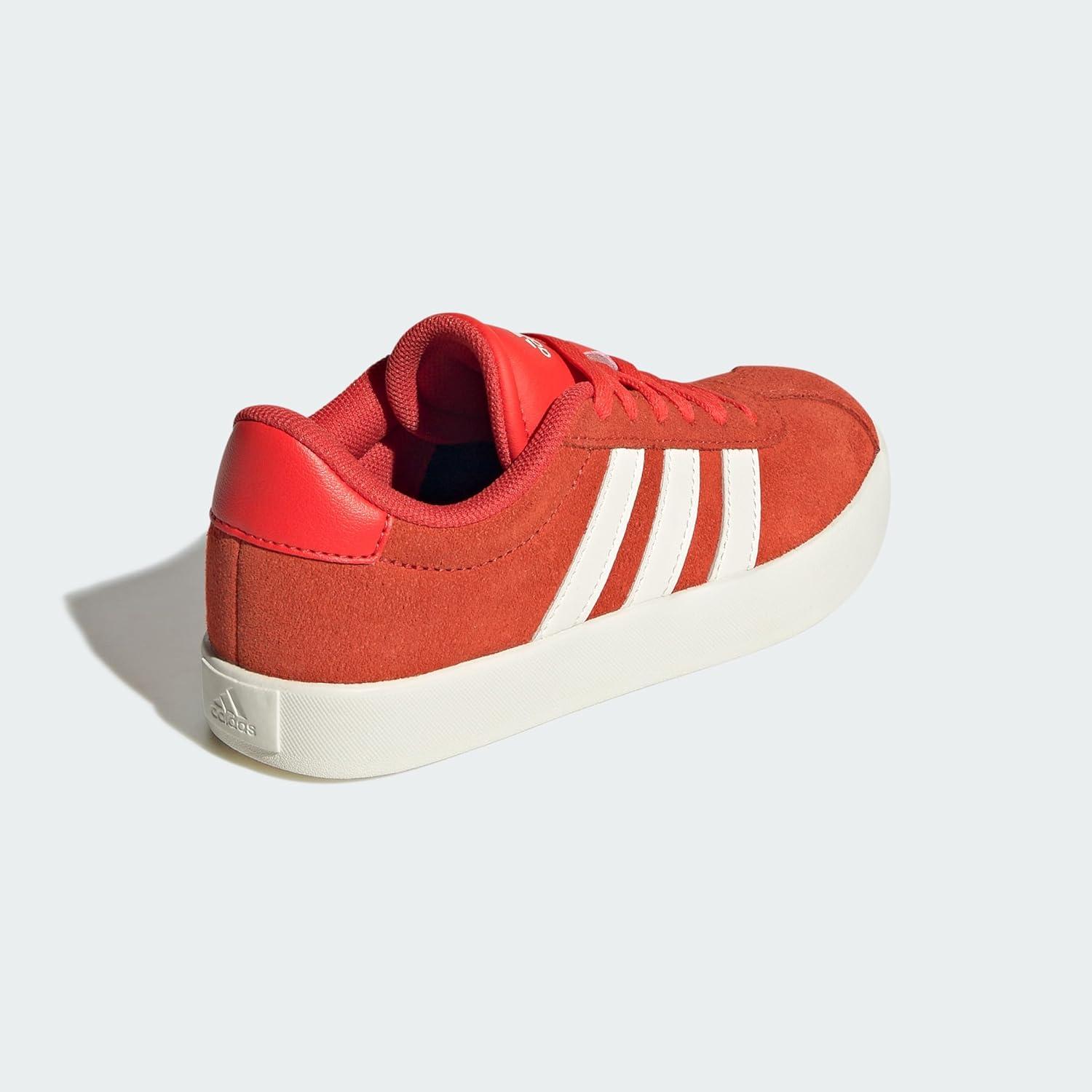 imageadidas Kids Vl Court 30 Skateboarding ShoesBright Red Core White Off White