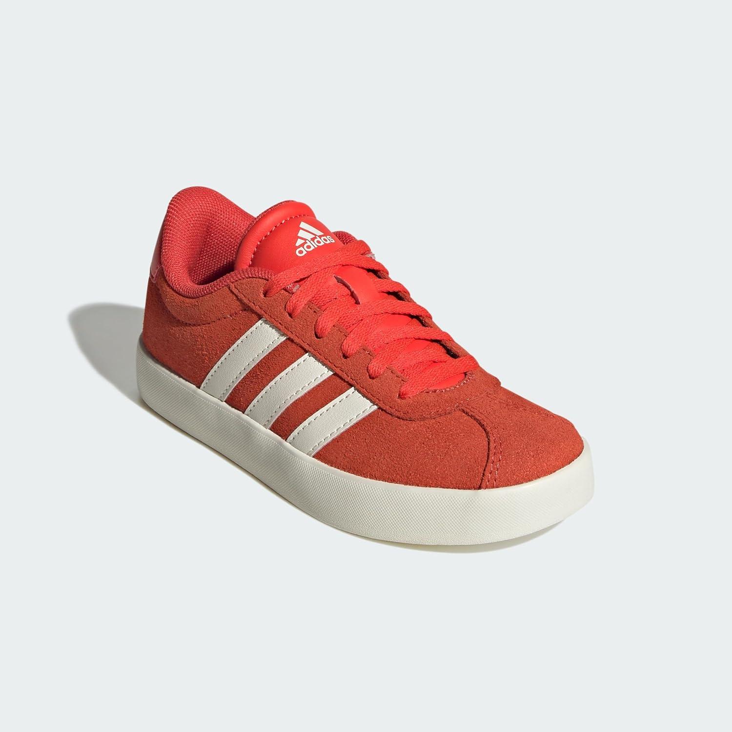 imageadidas Kids Vl Court 30 Skateboarding ShoesBright Red Core White Off White