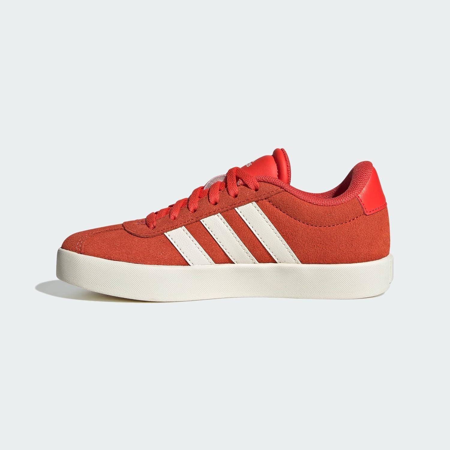 imageadidas Kids Vl Court 30 Skateboarding ShoesBright Red Core White Off White