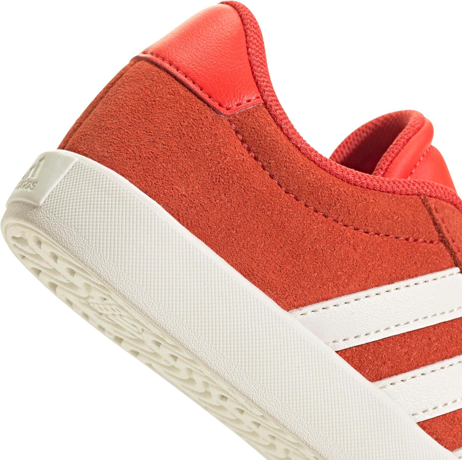 imageadidas Kids Vl Court 30 Skateboarding ShoesBright RedWhiteOff White