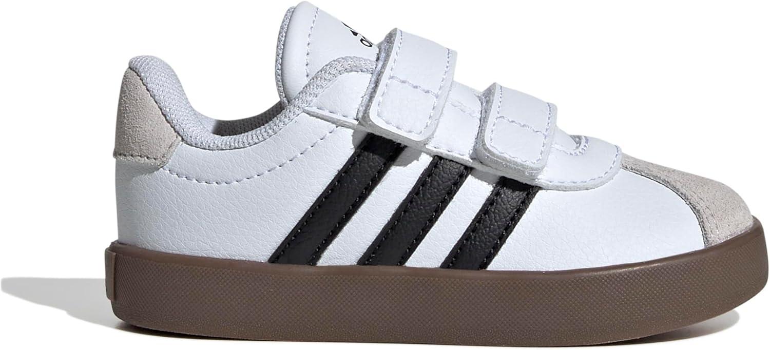 imageadidas Kids Vl Court 30 Skateboarding ShoesCloud White Core Black Grey One