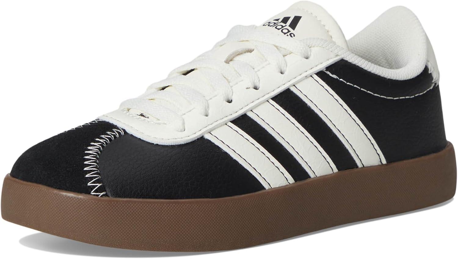 imageadidas Kids Vl Court 30 Skateboarding ShoesCore BlackOff WhiteCore Black