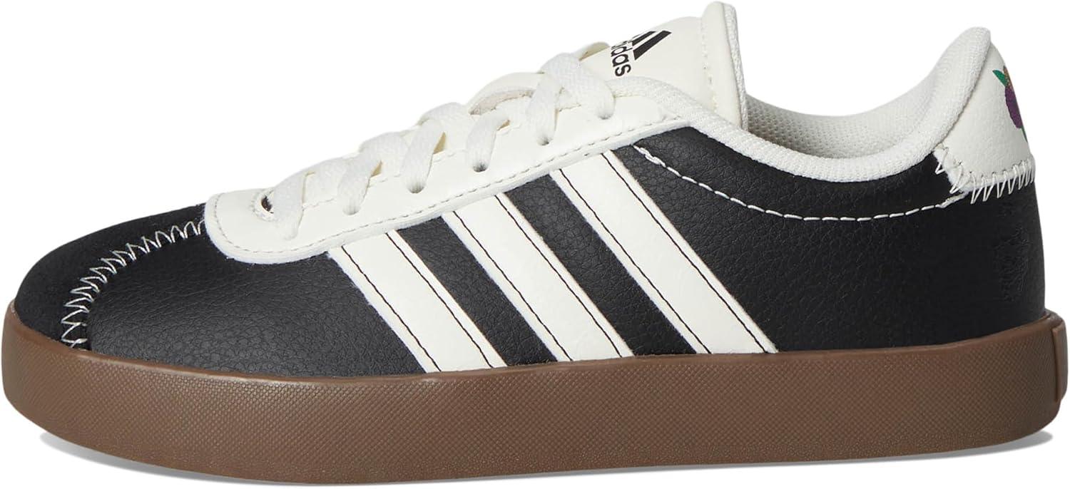 imageadidas Kids Vl Court 30 Skateboarding ShoesCore BlackOff WhiteCore Black