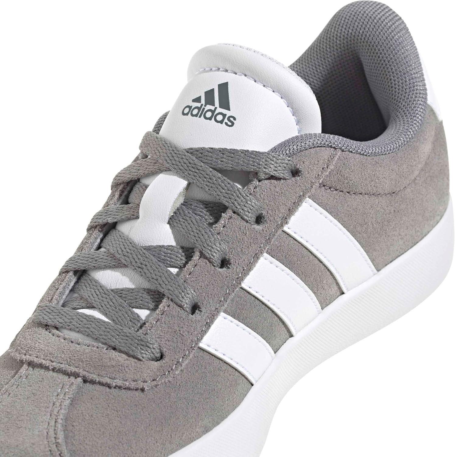 imageadidas Kids Vl Court 30 Skateboarding ShoesGrey Three Cloud White Grey Two