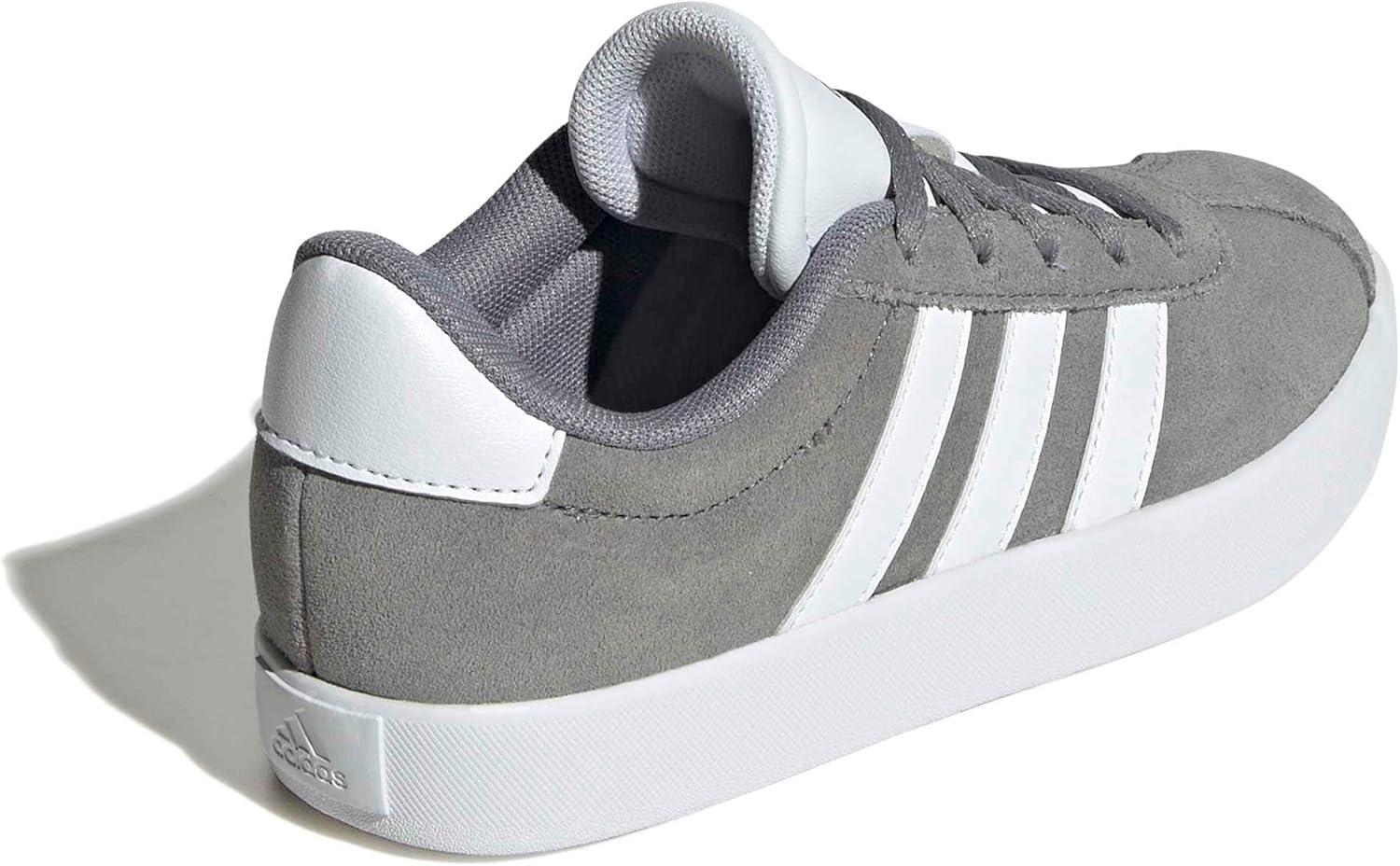 imageadidas Kids Vl Court 30 Skateboarding ShoesGrey Three Cloud White Grey Two