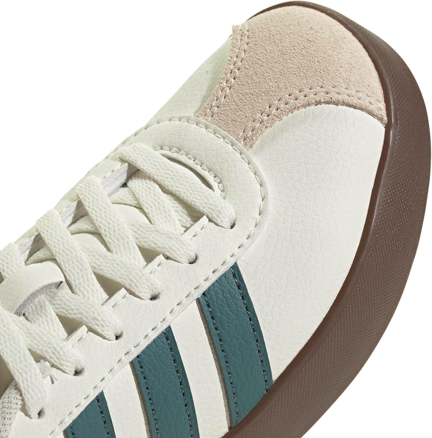 imageadidas Kids Vl Court 30 Skateboarding ShoesOff WhitePreloved TealWonder White