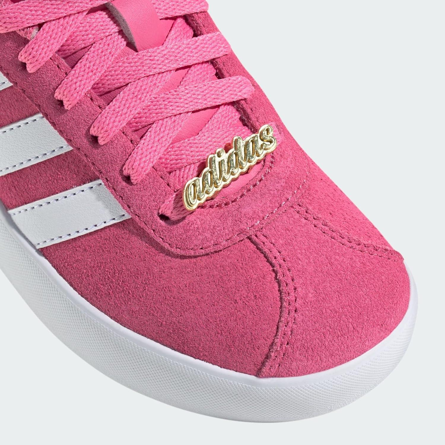 imageadidas Kids Vl Court 30 Skateboarding ShoesPink Fusion Cloud White Grey Four