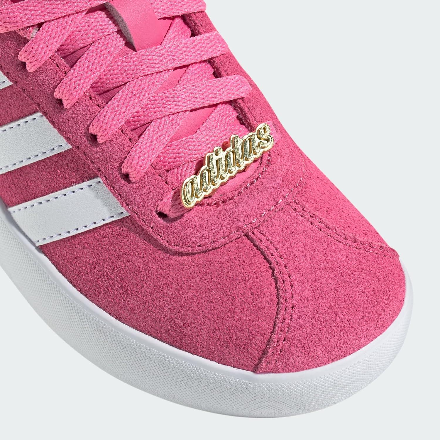 imageadidas Kids Vl Court 30 Skateboarding ShoesPink Fusion Cloud White Grey Four