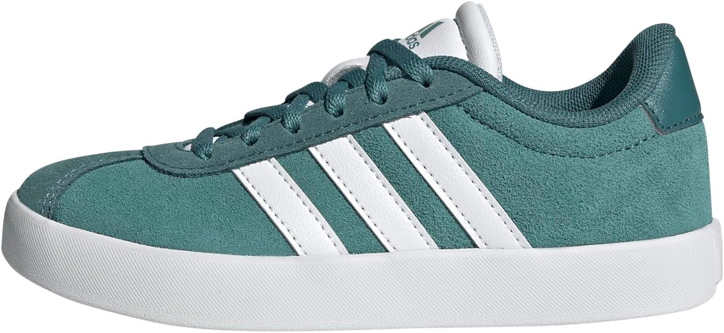 imageadidas Kids Vl Court 30 Skateboarding ShoesPowder TealWhitePreloved Teal