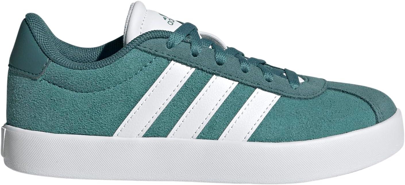 imageadidas Kids Vl Court 30 Skateboarding ShoesPowder TealWhitePreloved Teal