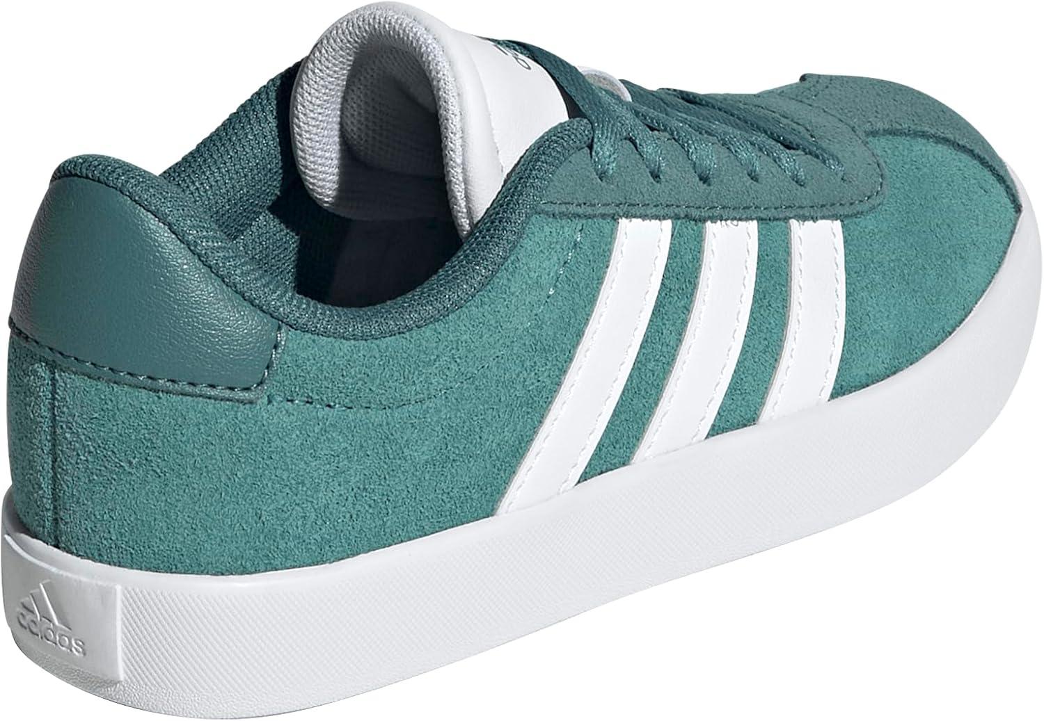 imageadidas Kids Vl Court 30 Skateboarding ShoesPowder TealWhitePreloved Teal